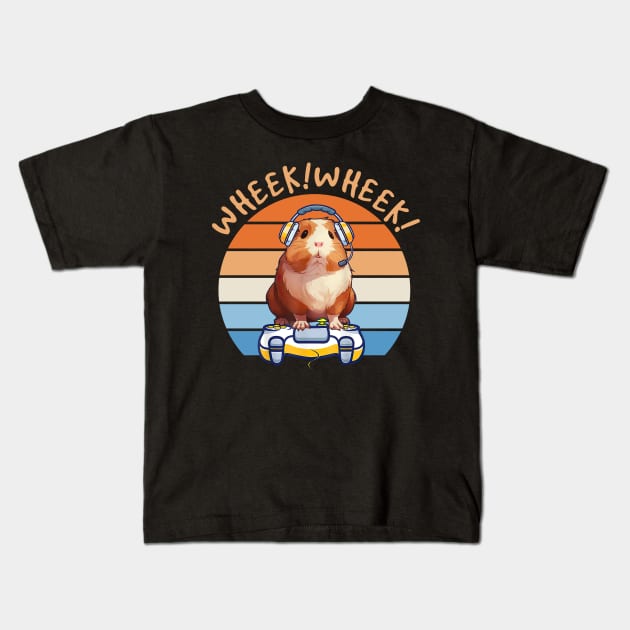 Guinea Pig Pride Squeak Symphony Wheek! Wheek! Tee for Pet Admirers Kids T-Shirt by Merle Huisman